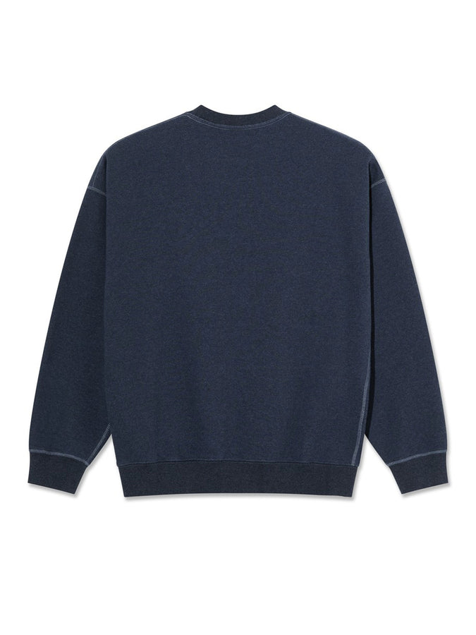 Polar Skate Co Frankie Crewneck Sweatshirt Holiday 2025 | NAVY MELANGE