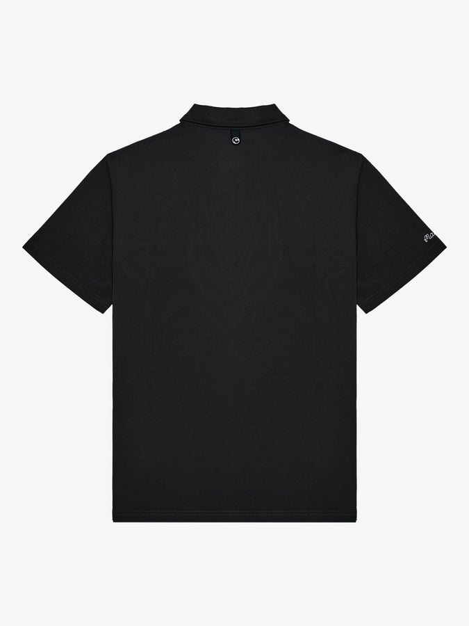Malbon Fairway Baldwin Short Sleeve Polo Fall 2026 | BLACK