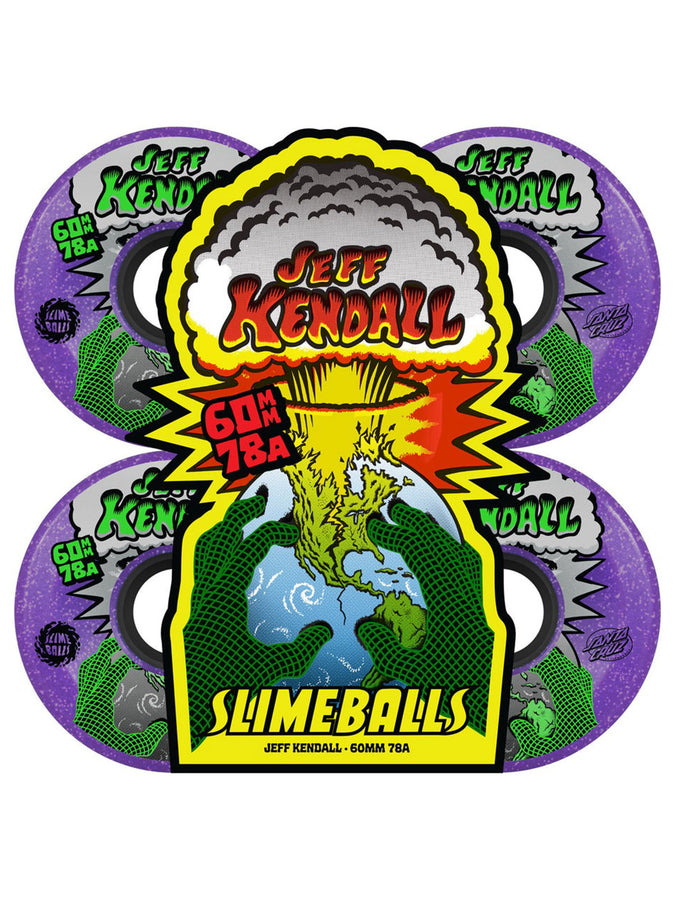 Slime Balls Kendall End Of The World Reissue Og Slime Skateboard Wheels | PURPLE