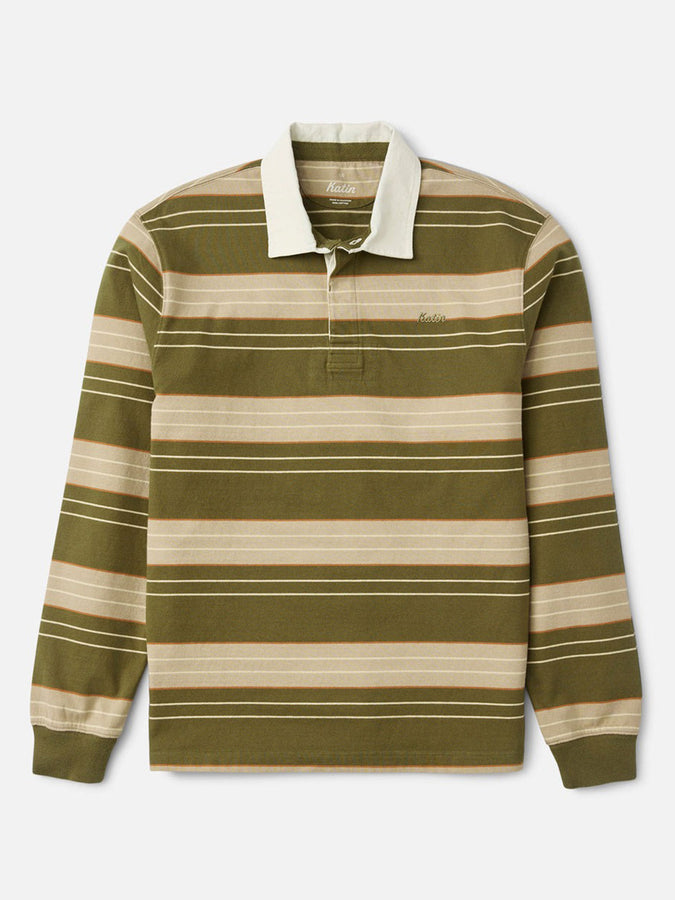 Katin Greg Rugby Long Sleeve Polo Fall 2026 | OLIVE