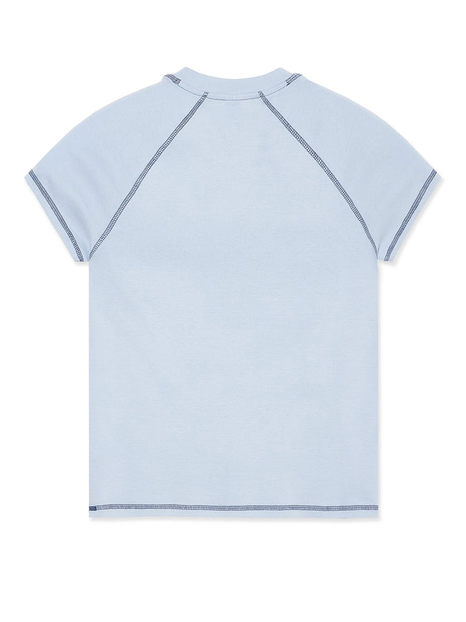 Polar Baby Script Logo T-Shirt Summer 2026 | LIGHT BLUE/DARK BLUE