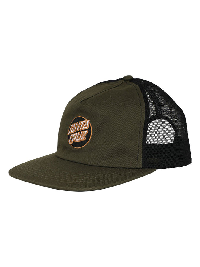 Santa Cruz Cruz Embroidered Snapback Hat | OLIVE/BLACK