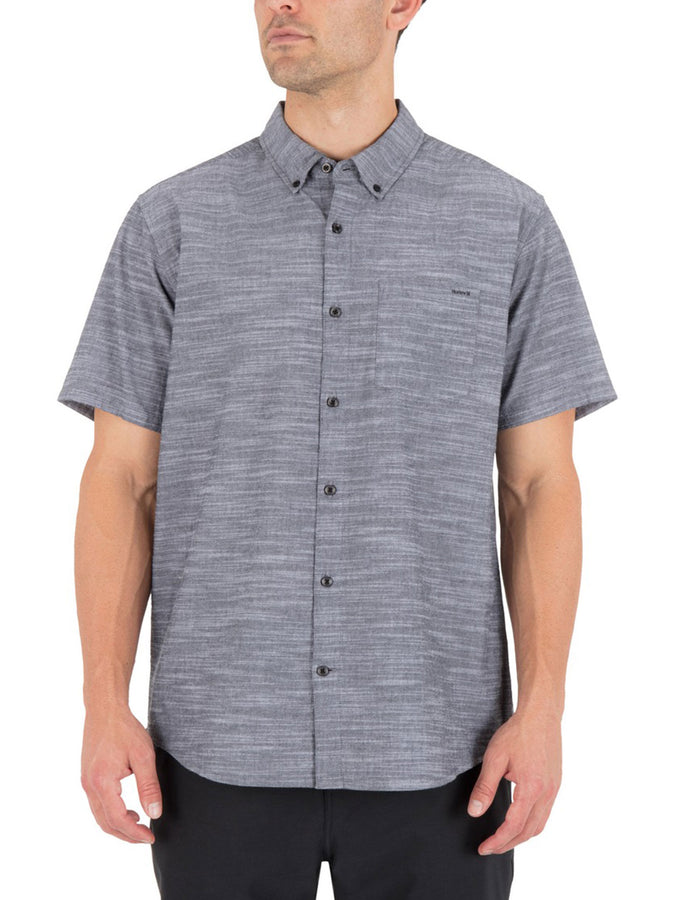 Hurley Icon Stretch Short Sleeve Buttondown Shirt Spring 2026 | BLACK (001)