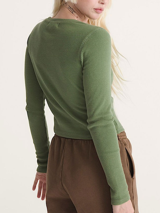 Vans Teri Waffle 2.0 Long Sleeve T-Shirt Fall 2026 | GREEN BALSAM (GRK)