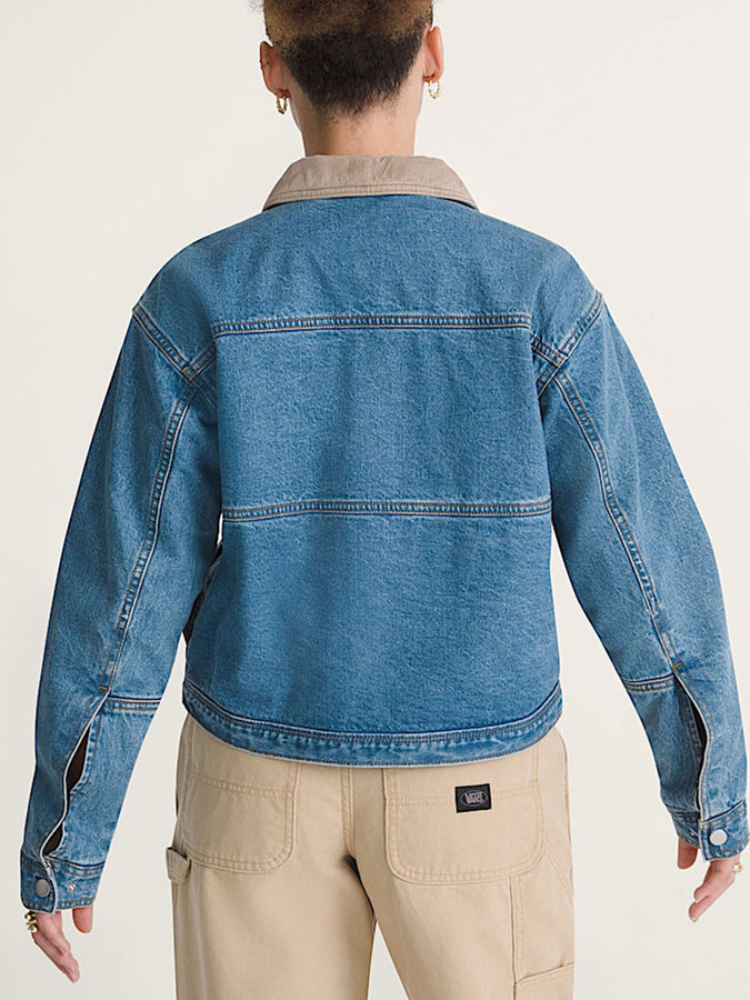 Vans Nicola Cropped Chore Denim Jacket Fall 2026 | DISTRESSED STONE (5EK)