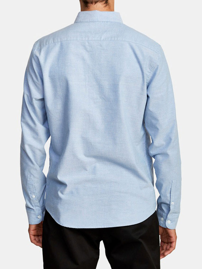 Rvca That'll Do Stretch Lavender Long Sleeve Shirt Spring 2026 | OXFORD BLUE (OXL)