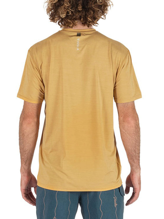 Vissla Twisted Eco Short Sleeve Rashguard Spring 2026 | GOLDEN HEATHER (GNH)