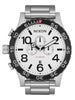Nixon 51-30 Chrono Silver/White Lume Watch