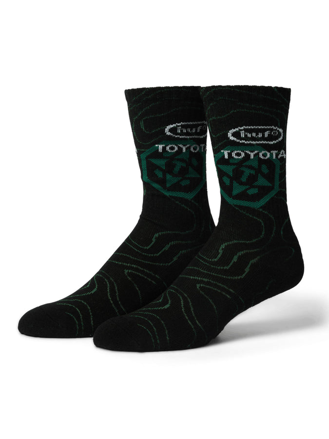 Huf x Toyota Topography Socks | BLACK