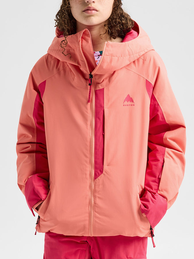 Burton Hillslope 2027 - Youth Insulated Jacket (7-14) | PEACH ECHO/AZALEA PINK (E5Q)