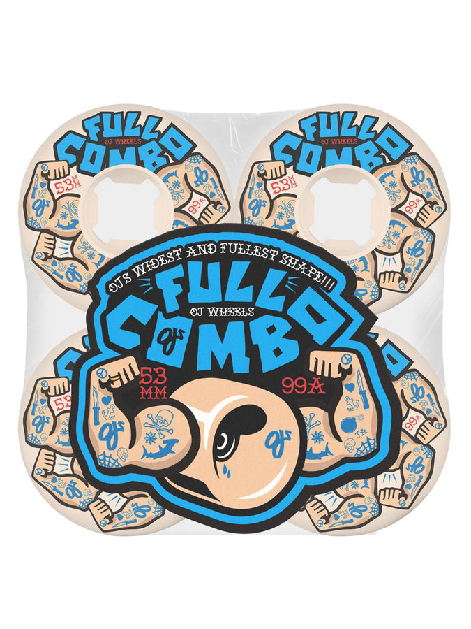 OJ's Team Elite Full Combos Skateboard Wheels | WHITE
