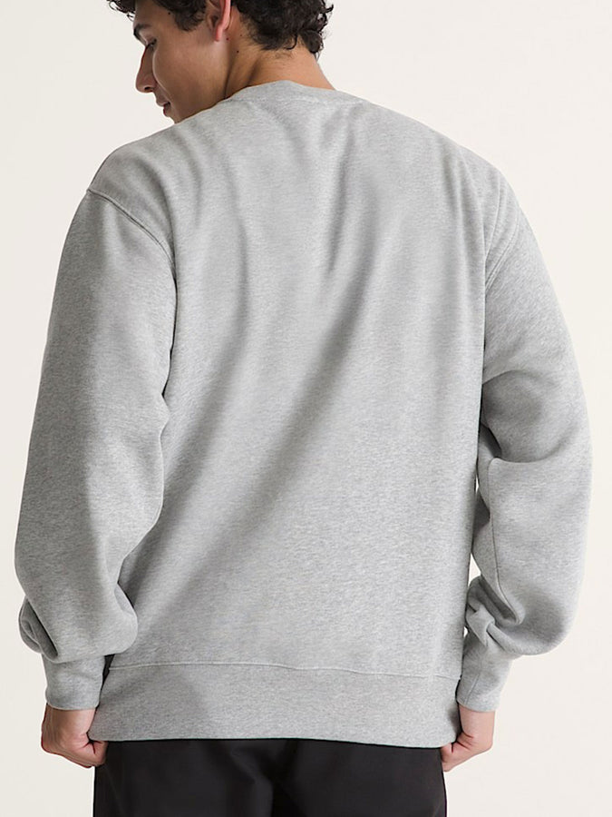 Vans Stretch Logo Crewneck Sweatshirt Fall 2026 | CEMENT HEATHER (02F)