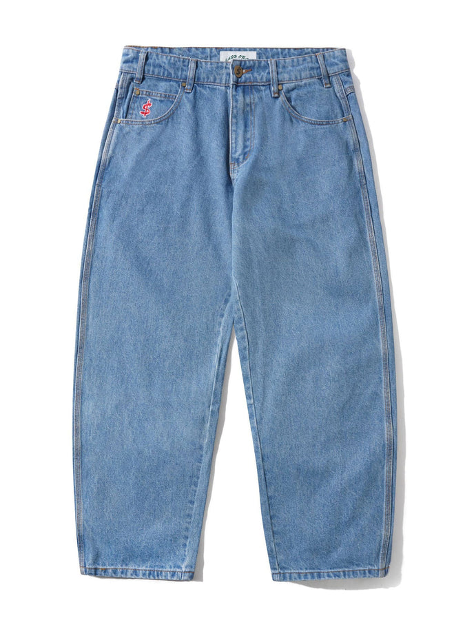 Cash Only Logo Baggy Jeans Fall 2026 | WASHED INDIGO