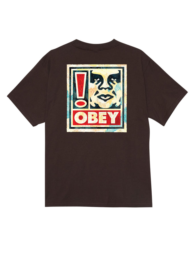 Obey Exclamation T-Shirt Spring 2026 | JAVA BROWN (JVA)