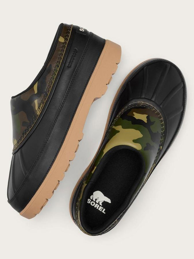 Sorel Ambler Waterproof Black/Utility Green Shoes Winter 2027 | BLACK/UTILITY GREEN (011)