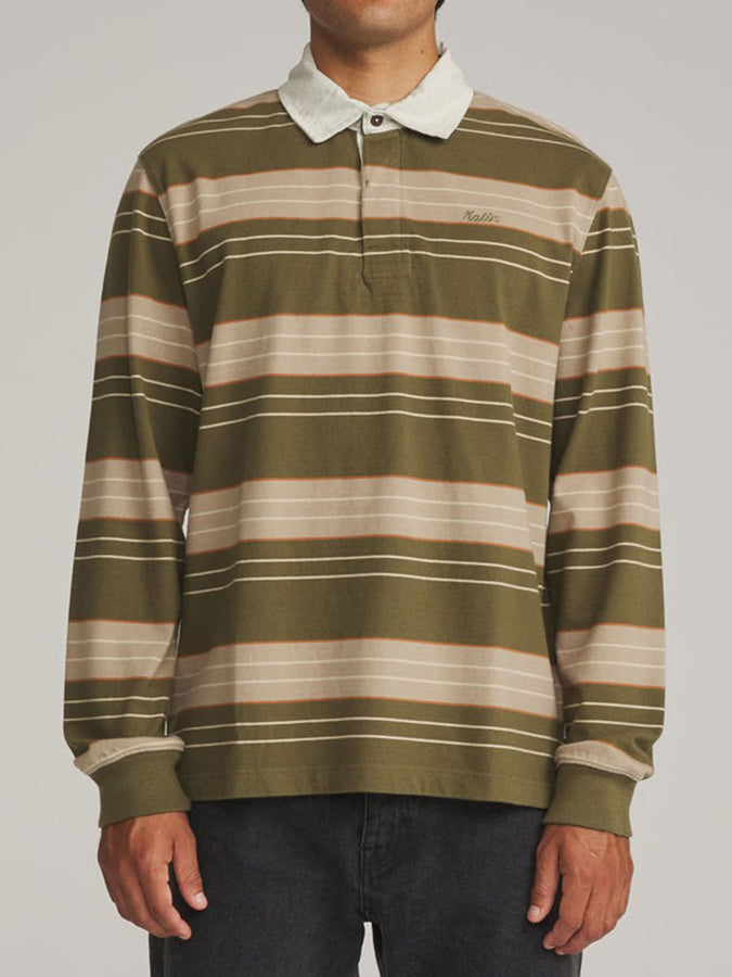 Katin Greg Rugby Long Sleeve Polo Fall 2026 | OLIVE
