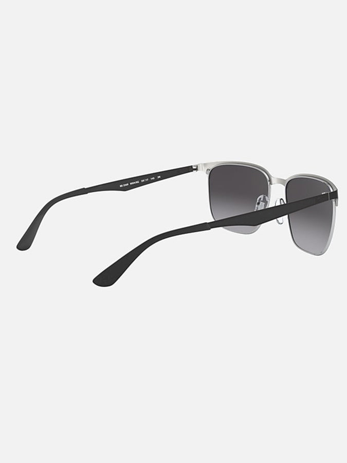 Ray-Ban Rb3569 Black On Silver/Grey Gradient Sunglasses | BLACK ON SILVER/GREY GRADIENT