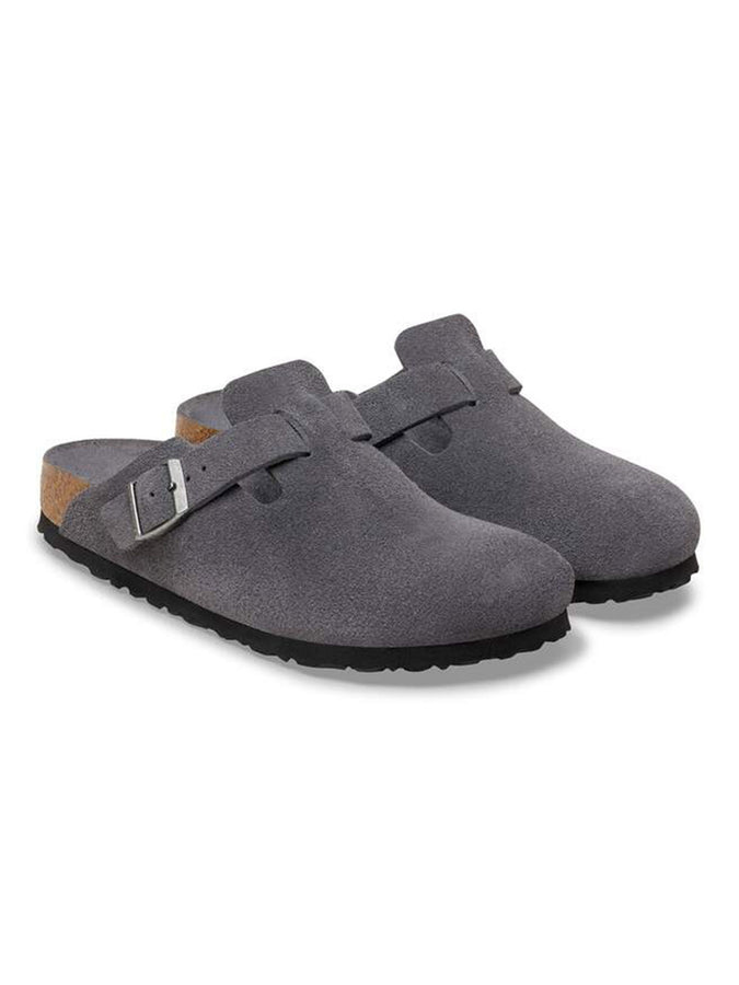 Birkenstock Boston Soft Footbed Suede N Charcoal Shoes Fall 2026 | CHARCOAL