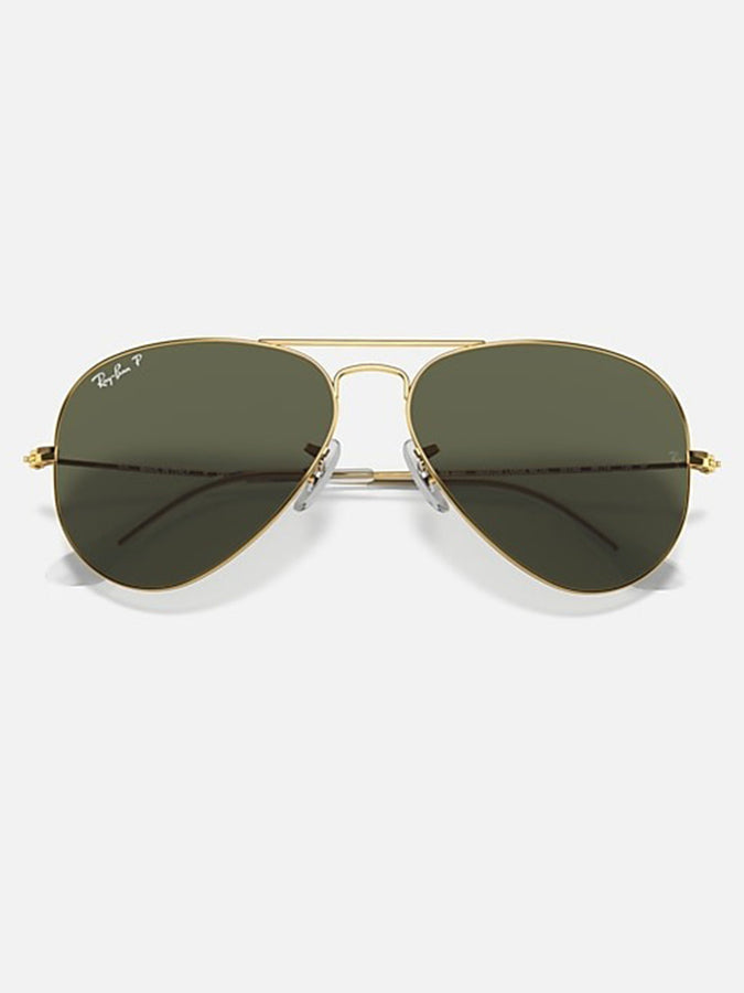 Ray Ban Aviator Metal Large Gold/G-15 Green Sunglasses | GOLD/G-15 GREEN