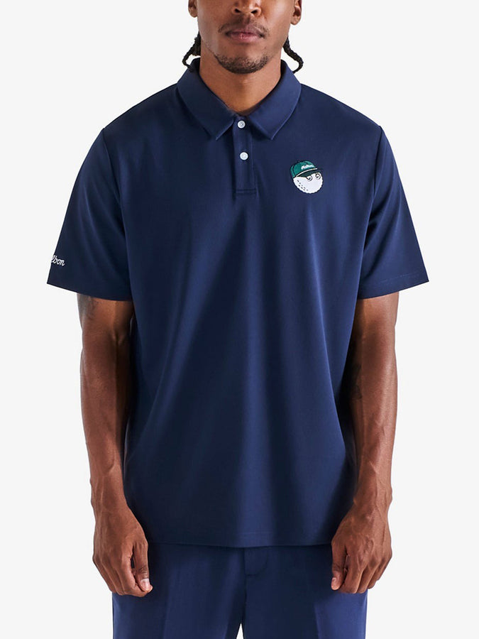 Malbon Fairway Baldwin Short Sleeve Polo | NAVY