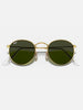 Ray Ban Round Metal Arista Gold/G-15 Green Sunglasses