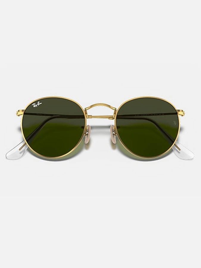 Ray Ban Round Metal Arista Gold/G-15 Green Sunglasses | ARISTA GOLD/G-15 GREEN