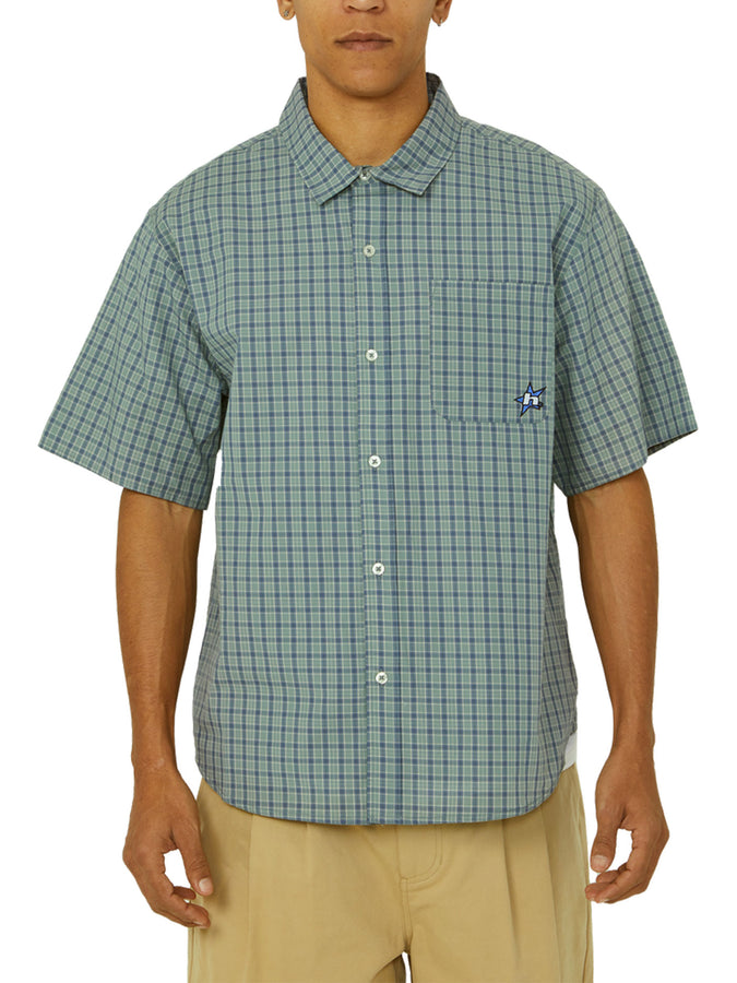 Huf H Star Plaid Short Sleeve Buttondown Shirt Spring 2026 | MARINE
