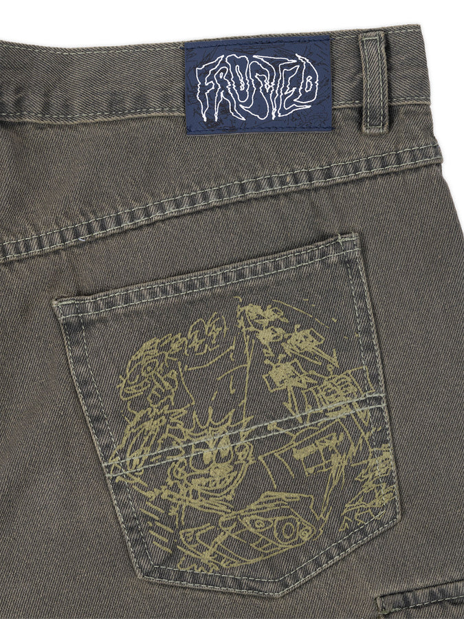 Frosted Cargo Transformer Jeans Spring 2026 | CHILL GREEN