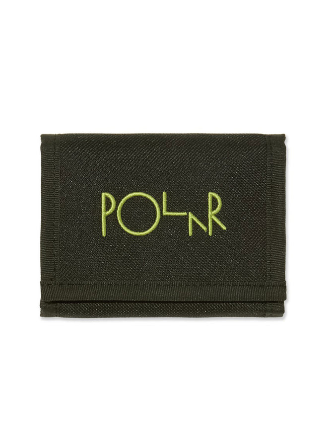 Polar Key Script Logo Wallet | BLACK/LIME