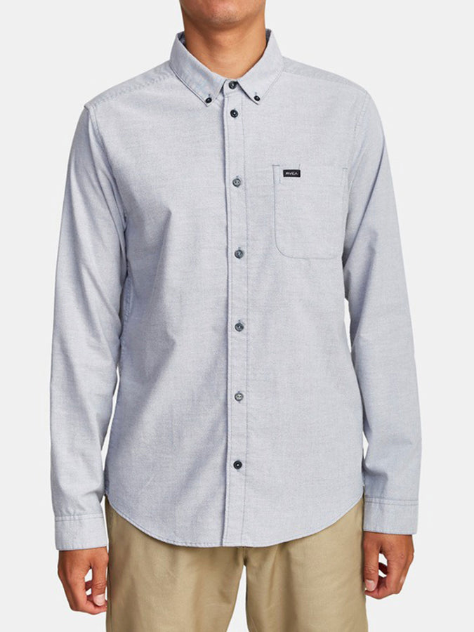 Rvca That'll Do Stretch Lavender Long Sleeve Shirt Spring 2026 | PAVEMENT (PAV)