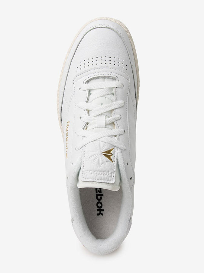 Reebok Club C 85 Ftwr White/Chalk/Gold Shoes Fall 2026 | FTWR WHITE/CHALK/GOLD