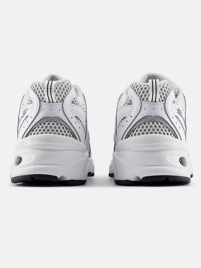 New Balance 530 White/Metallic Silver/Black Shoes Fall 2026 | WHITE/SILVER METALLIC/BLACK