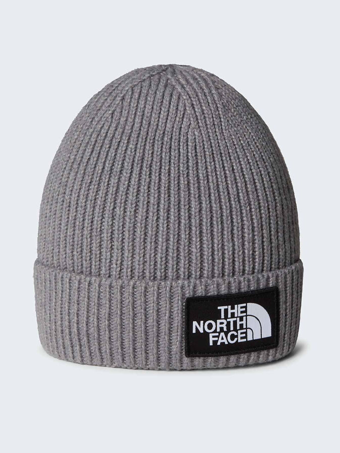 The North Face Tnf Logo Box Cuffed Beanie | TNF MEDIUM GREY HTR (DYY)