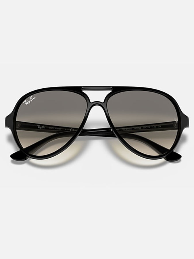 Ray Ban Cats 5000 Polished Black/Light Grey Gradient Sunglasses | POLISHED BLACK/LIGHT GREY GRAD