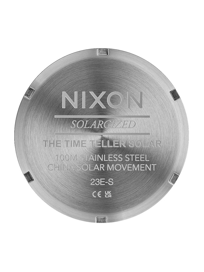 Nixon Time Teller Solar Silver/Snow Watch | SILVER/SNOW (5354)