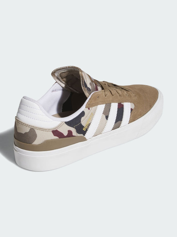 Adidas Busenitz Vulc II Khaki Six/White/Auarora Ink Shoes Fall 2026 | KHAKI SIX/WHITE/AURORA INK