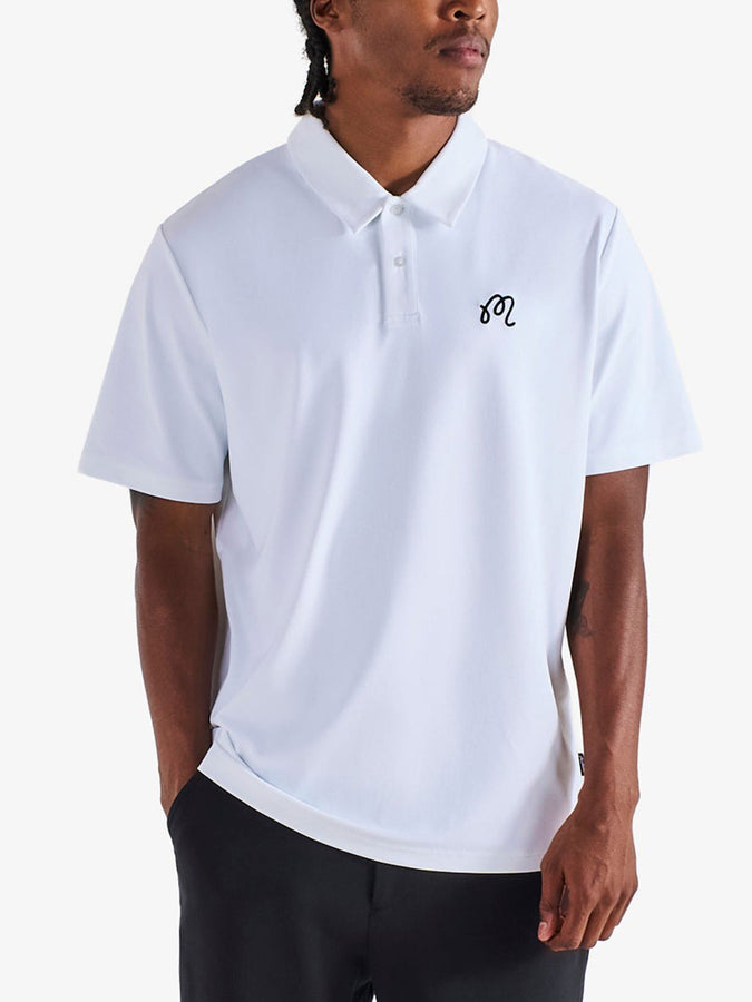 Malbon Fairway Short Sleeve Polo Holiday 2026 | WHITE