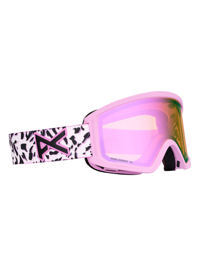 Anon Tracker 2.0 + Mifi Face Mask Goggle | LEOPARD PINK/PINK AMBER (FC3)