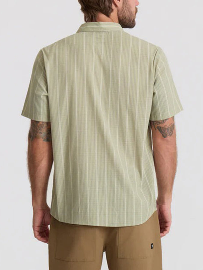 Roark Bless Up Short Sleeve Buttondown Shirt Summer 2026 | SAGE STRIPE (SGT)