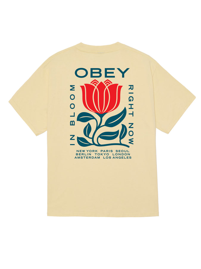 Obey In Bloom T-Shirt Spring 2026 | PALE YELLOW (PLY)