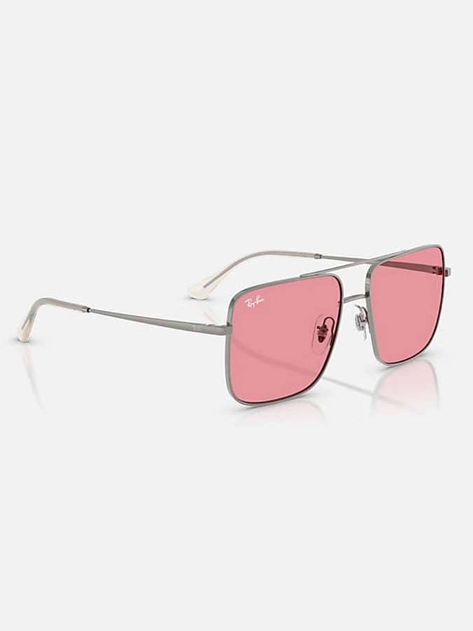 Ray-Ban Ari Gunmetal/Pink Sunglasses | GUNMETAL/PINK