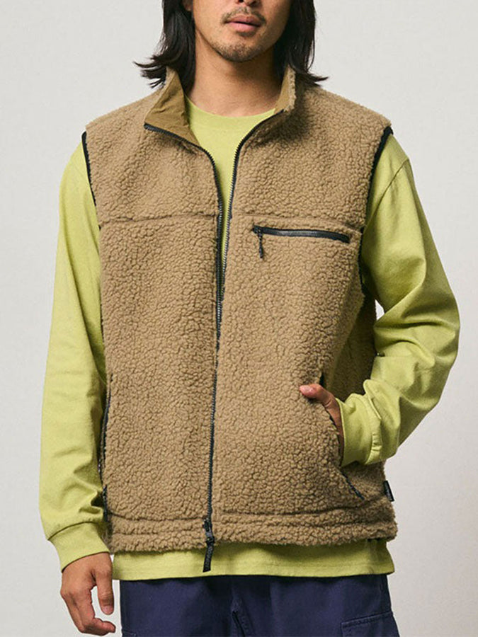Gramicci Reversible Sherpa Vest Fall 2026 | BEIGE/TAN