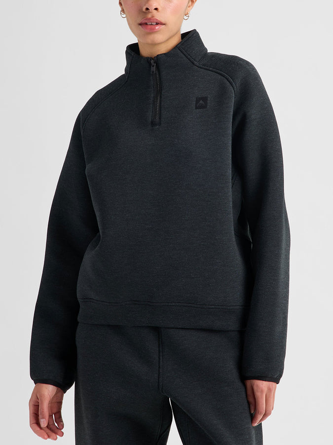 Burton Spacecloud 1/4 Zip Sweatshirt Fall 2026 | TRUE BLACK HEATHER (A30)