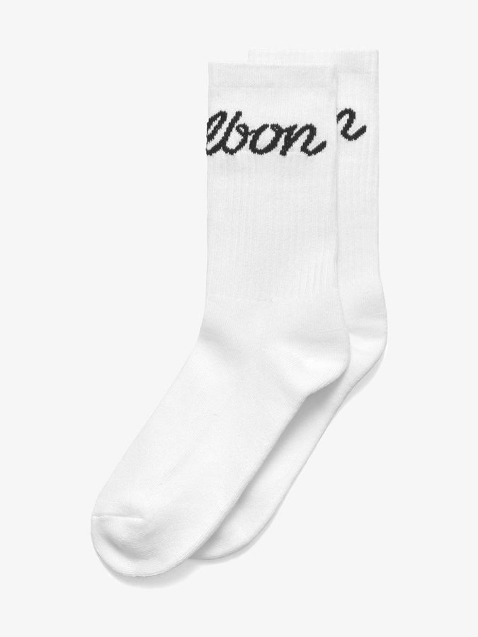 Malbon Bon Script Socks | WHITE