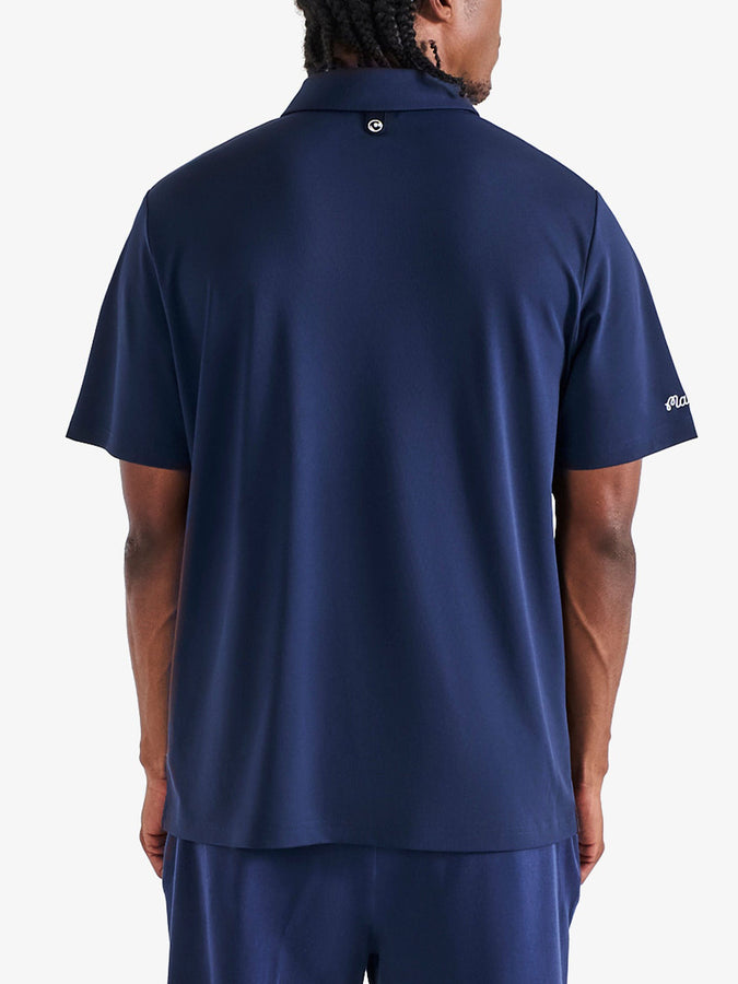 Malbon Fairway Baldwin Short Sleeve Polo | NAVY