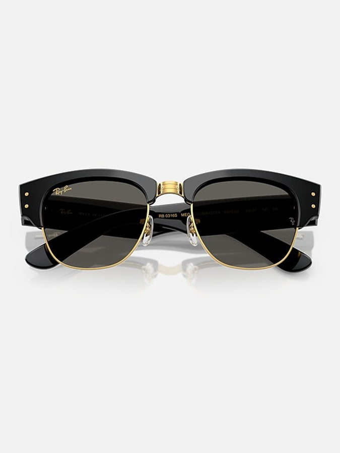 Ray Ban x Asap Rockey Mega Clubmaster Black On Gold /Dark Grey Sunglasses | BLACK ON GOLD/DARK GREY