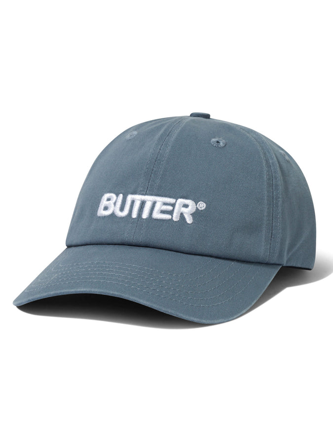 Butter Goods Rounded Logo Strapback Hat | WASHED OCEAN