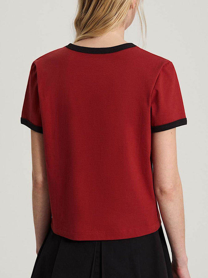 Vans Places I Wish To Go Ringer T-Shirt Fall 2026 | POPPY EMBER (H89)