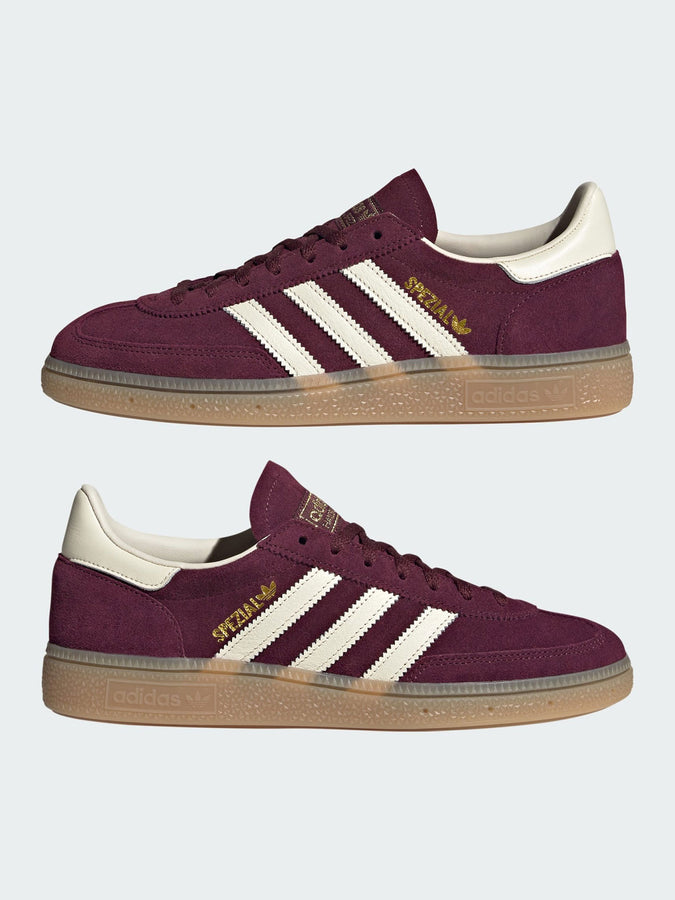 Adidas Handball Spezial Maroon/White/Gold Shoes Fall 2026 | MAROON/WHITE/GOLD