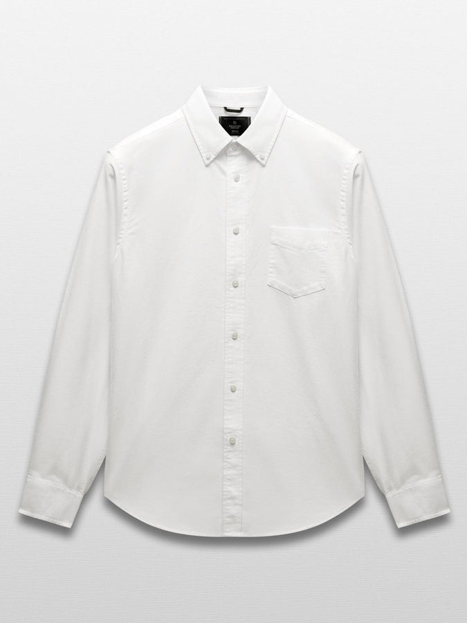 Reigning Champ Cotton Oxford Windsor Standard Buttondown Shirt Fall 2026 | WHITE